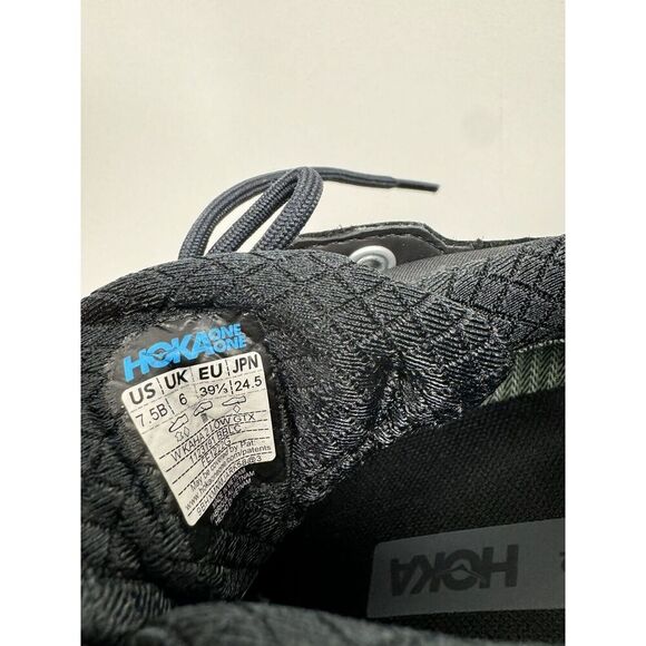 Hoka One One Kaha 2 Low GTX Sz 7.5 Black Hiking Shoes New Men 1123190-BBLC - Picture 7 of 7